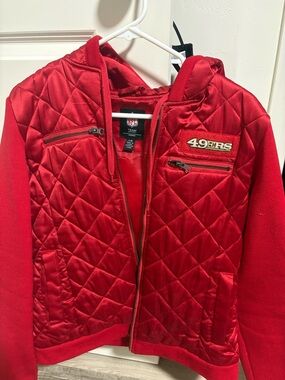 NFL Red Women's Team Apparel Jacket with Zipper